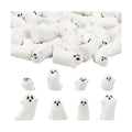 CCINEE 24 Pcs Halloween Mini Resin Ghost Figurines in 8 Styles, Matte Finish Spooky Whimsical Tabletop Decor for Halloween Party, Tiered Tray, Bowl Filler, and Seasonal Home Decoration