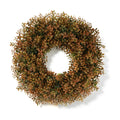 26 Inch Fall Wreath for Front Door, Artificial Boxwood Thanksgiving Decor