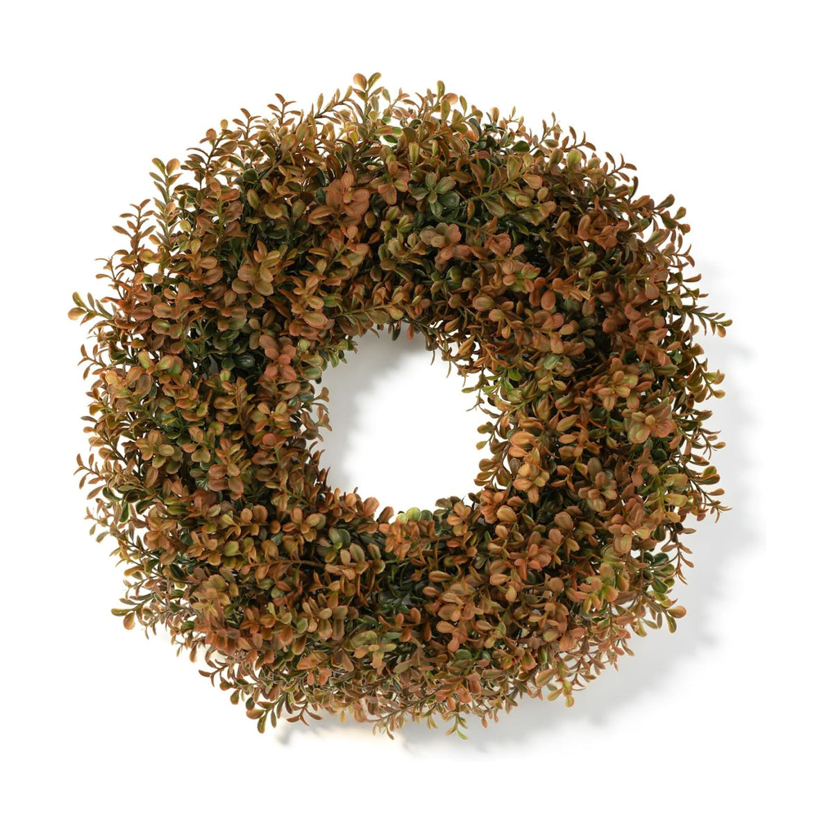 26 Inch Fall Wreath for Front Door, Artificial Boxwood Thanksgiving Decor
