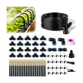 5/16" Drip Irrigation System 100 ft for with 20-Pcs 360° Adjustable Copper Nozzles for Garden, Automatic Misting