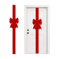173" Extra Large Christmas Front Door Warpping Bow, Giant Xmas Velvet Bow