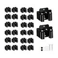24 Pack Broom Holder Wall Mount, Tool Storage Mop Organizer, Shovel Rack Hooks For Garage Laundry Kitchen Garden Shovel