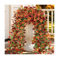 Artificial Hanging Flowers for Outdoors, 2 PCS 344-Bloom UV Resistant Mums