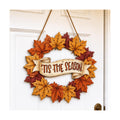 Fall Door Decor Wooden Fall Wreath, Door Hanger Sign for Front Door