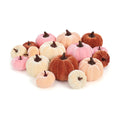 16Pcs Fall Artificial Velvet Pumpkins 3 Sizes Fake Small Foam Pumpkin Decor