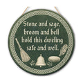 Halloween Decorations Wooden Sign for Home, Witchy House Blessing Sign