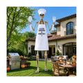 4 Pcs Chef Outfits Set for 12 Ft Giant Skeleton Halloween Yard Decor