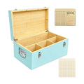 Bamboo Seed Storage Organizer Box with Lock