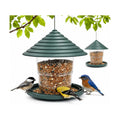 HABAU 2 Pack Bird Feeders for Outdoors, Plastic Hanging Bird Seed Feeding