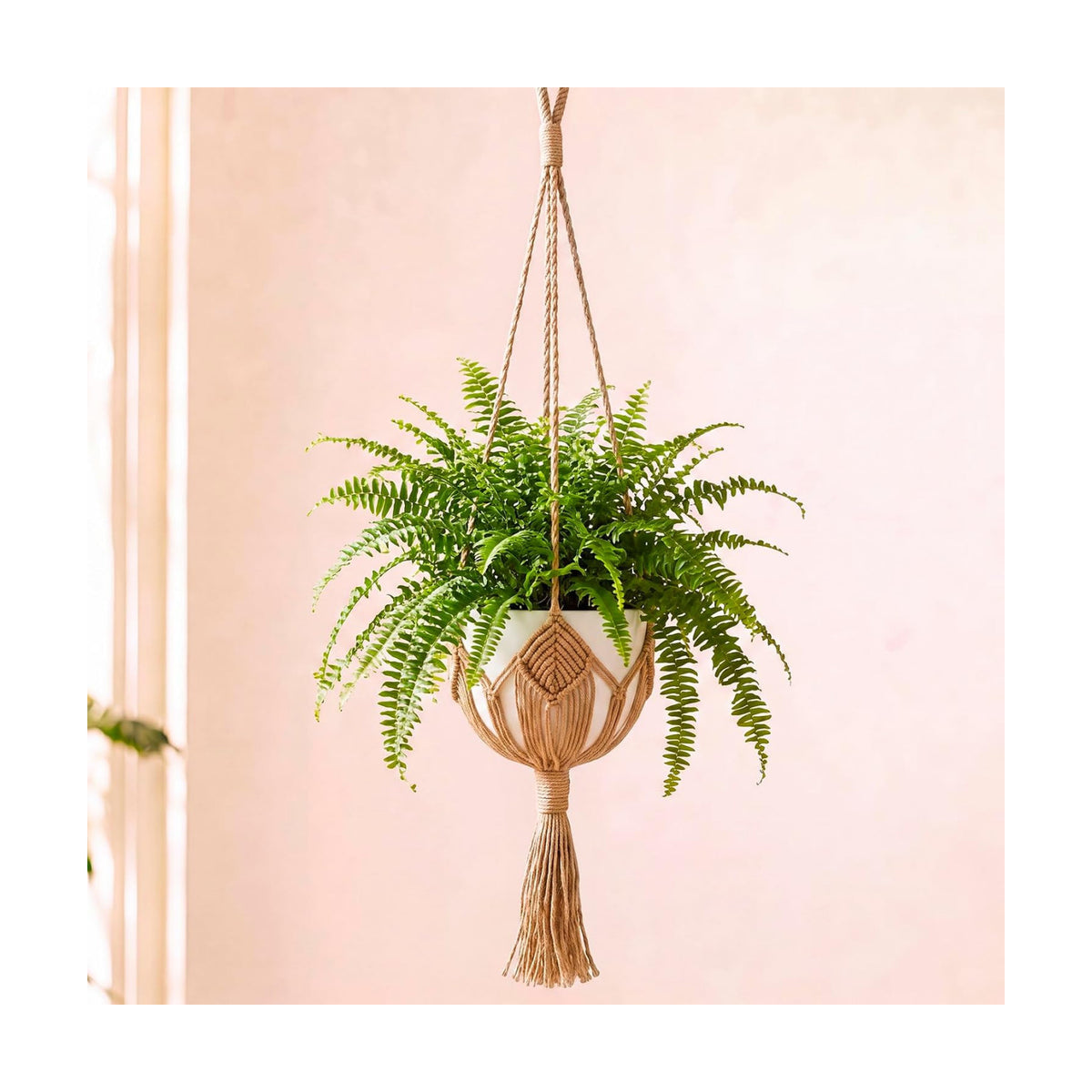 Shappy Boho Macrame Plant Hanger for Indoor