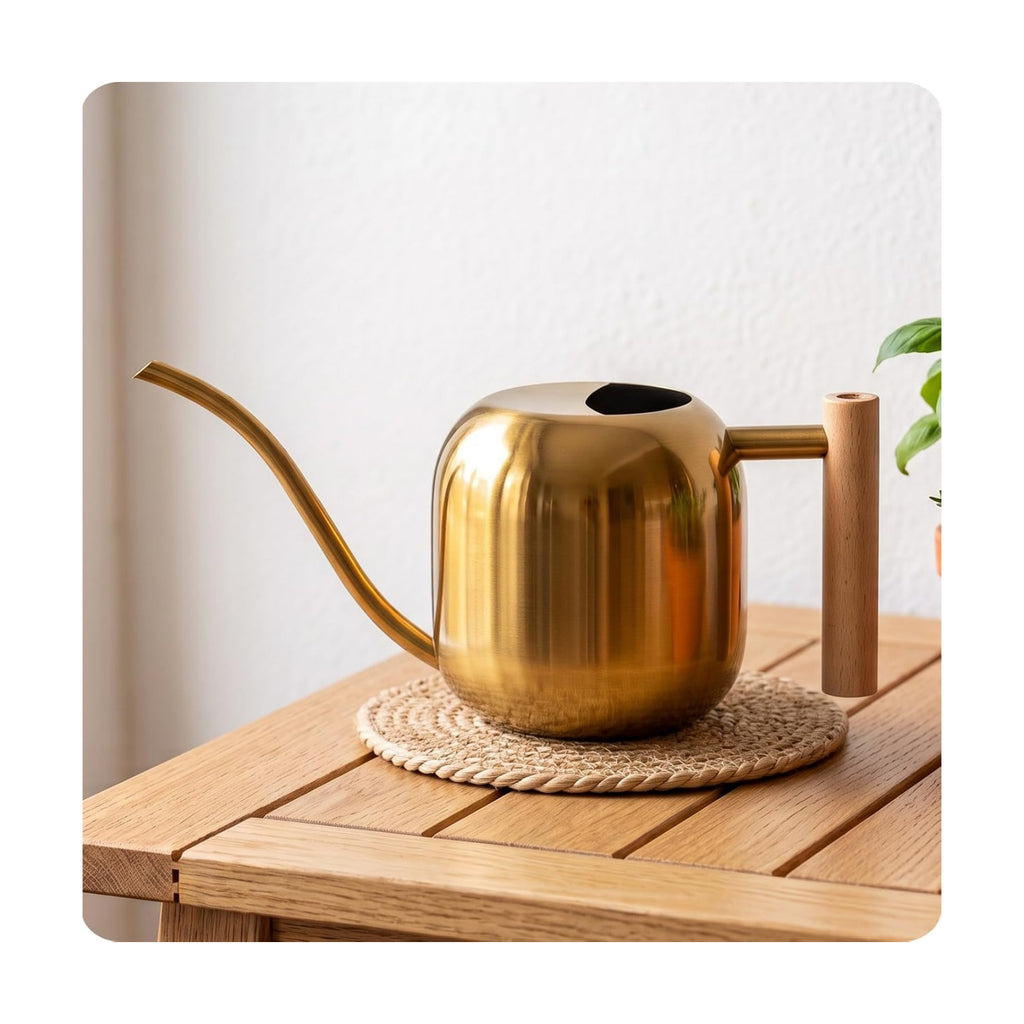 Baffect Watering Can Indoor Plants with Long Spout, 1.2L / 41oz (Glod)