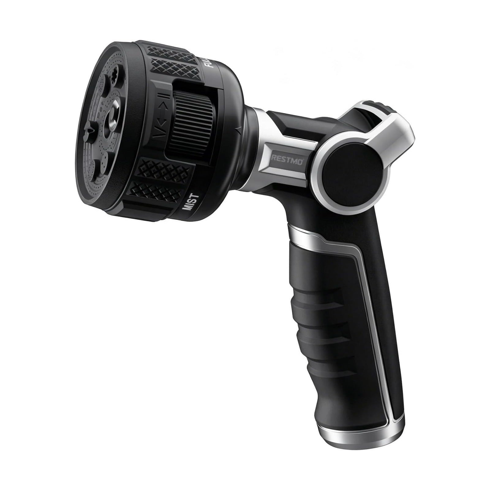 RESTMO Water Hose Nozzle Heavy Duty, Adjustable Garden Sprayer for Outdoor | 2-in-1 Twist Control, 9 Spray Patterns