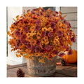 Artificial Flowers Outdoor, UV Resistant Faux Plants, Fall Decor,12 Bundles