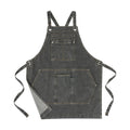 Denim Apron with Pockets for Hairstylist Gardening Craftsmen Barista,Jean Apron for Women Men Cross Adjustable Strap