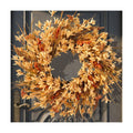 26" Large Fall Wreath for Front Door, Autumn Forsythia Rustic Harvest Decor