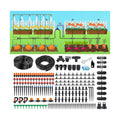 164FT Garden drip Irrigation System Kit: 299PCS Hose - Auto Garden Watering Irrigation System - with 5 Kinds of