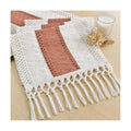 FEXIA Boho Table Runner for Home Decor 12x48 Coral Farmhouse Decorations