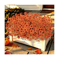 12 Pcs Artificial Fall Flowers for Outdoors, UV Resistant Fake Mums Porch