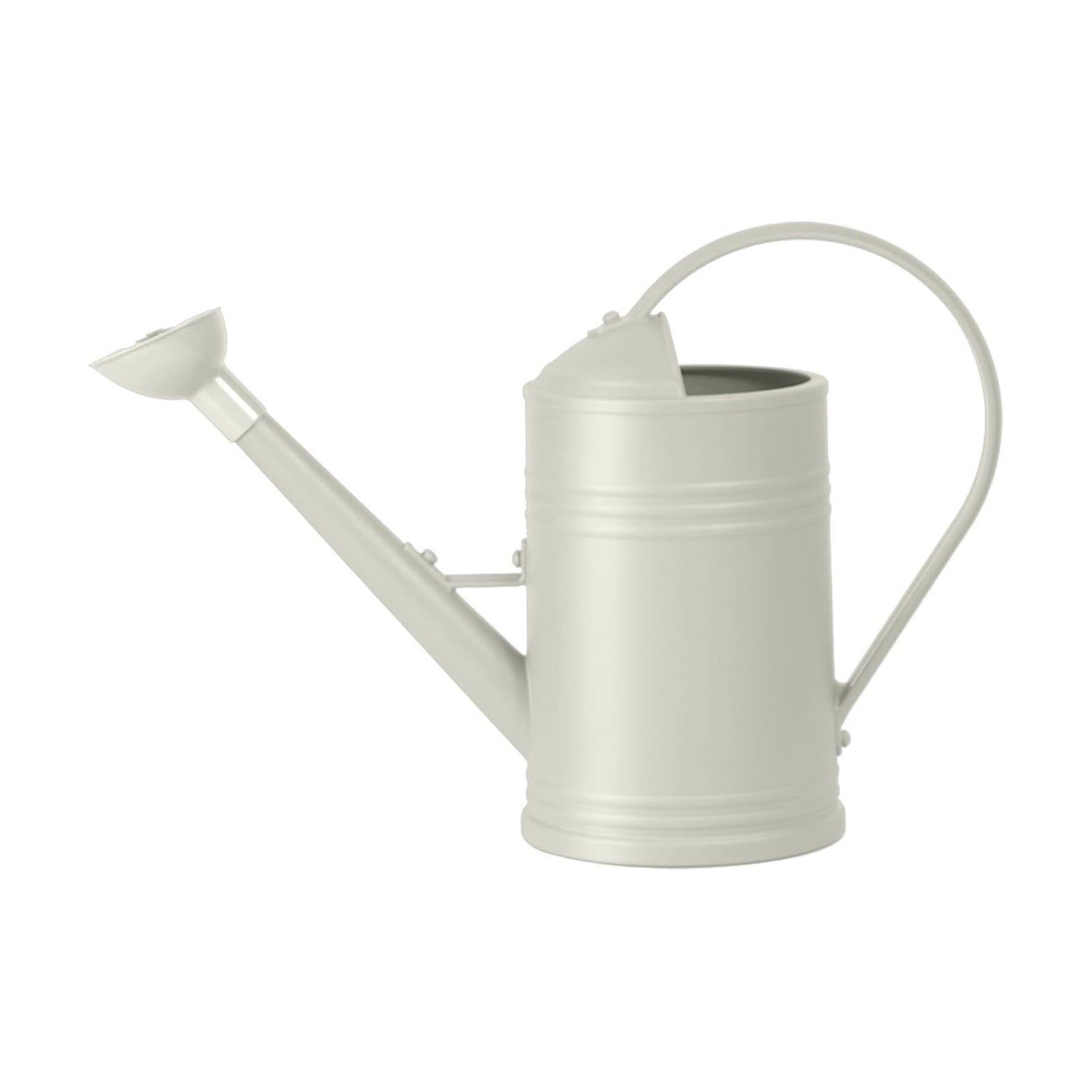 1.8L Large-Capacity Watering Can for Gardening Resin (Off-White) | 1/2 Gallon, Stainless Steel Shower Head, Imitation