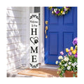 Welcome Sign Porch Decor Front Door Outdoor Wooden Board, Rustic Farmhouse