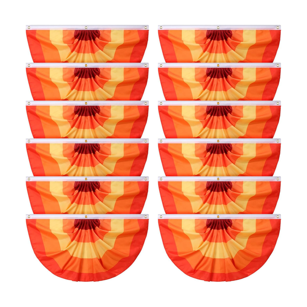 Newwiee 12 Pcs Thanksgiving Fall Bunting for Outside, Red, 3 x 1.5 ft