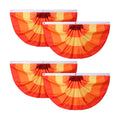 Newwiee 4 Pcs Thanksgiving Fall Bunting for Outside, Red, 2 x 4 ft