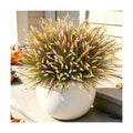 12 Pcs Fake Fall Plants Artificial Monkey Grass for Outdoors Porch Decor
