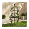 aboxoo Sturdy 23"x12" Metal Obelisk Trellis,Plant Support Indoor Outdoor | Support for climbing plants, topiaries &