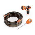 Giraffe Tools Garden Hose 5/8", 25FT Hose with Nozzle & Moisture Meter Set | Complete Watering Kit with Garden Hose