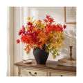 Suncalla 10 Pcs 31" Fall Artificial Japanese Maple Stem, Golden Orange