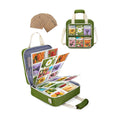 Seed Storage Organizer Binder, Seed Packet Organizer Bag, Green | 20 Paper Seed Envelopes, 25 Pack of Sheet Protectors