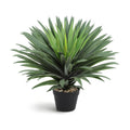 Artificial Agave Plant 30 Inches Wide Large Faux Agave Plant with 126 Realistic Leaves in Pot Fake Greenery Plants for