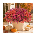 Artificial Fake Fall Flowers Mums Plants for Outdoors Outside Decoration