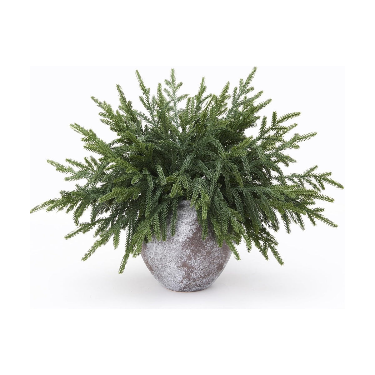 20Pcs Lifelike Touch Artificial Norfolk Pine Branches for Vase DIY Decor