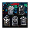 25.2inch DIY Halloween Decorations Tombstones Outdoor - 5PCS Halloween Yard Signs Decorations, Halloween Graveyard Tombstones for Graves Gravestones