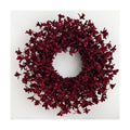 24 Inch Burgundy Fall Wreaths for Front Door, Artificial Forsythia Wreath