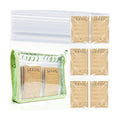 Seed Storage Organizer Binder, Seed Packet Organizer with 160 Pockets(80 Pack Resealable Seed Envelopes),3.9x5.3 Inch