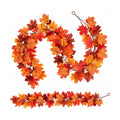2 Pack 5.9Ft/Piece Fall Garland Maple Leaf Garlands for Fall Decor