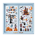 Halloween Window Clings Decorations Indoor, Reusable Static Stickers Decals for Glass Door Home Kids Party Decor