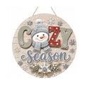 Winter Decorations - Cozy Season Door Sign for Front Door | Winter Decor