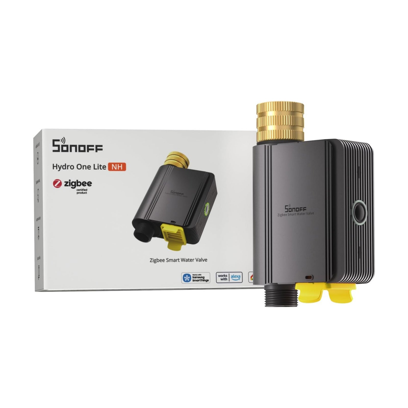 SONOFF SWV-ZNU Hydro ONE Lite Zigbee Smart Sprinkler Timer, Brass Inlet, Weather-Adaptive Scheduling Irrigation for