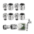 Stainless Steel Garden Hose Quick Connect Fittings, 3/4 Inch GHT | Heavy Duty Male and Female Quick Release Water Hose