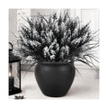 Black Artificial Flowers Outdoor Fake Plants Grass Halloween Decorations