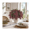6Pcs 17'' Artificial Nandina Berry Stems Muted Burgundy Branches Home Decor