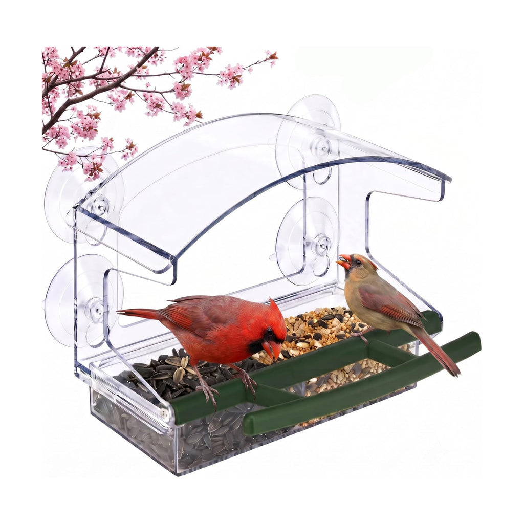 Kingsyard Window Bird Feeder with 4 Extra Strong Suction Cups