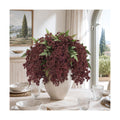 6 Pcs 17'' Artificial Nandina Berry Stems Burgundy Faux Branches Home Decor