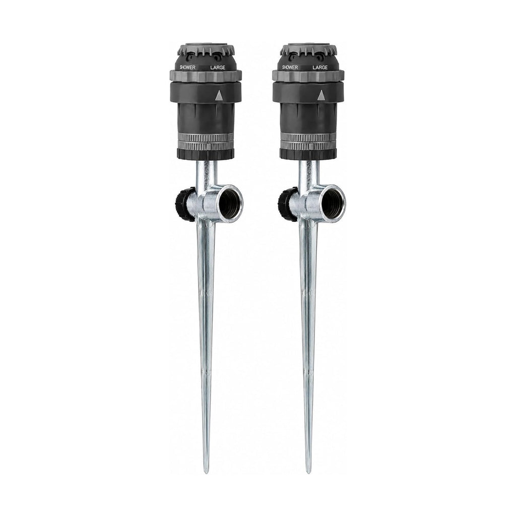 2-Pack Orbit H2O-6 Gear Drive Sprinkler - Versatile Gear Drive for Efficient Lawn Watering