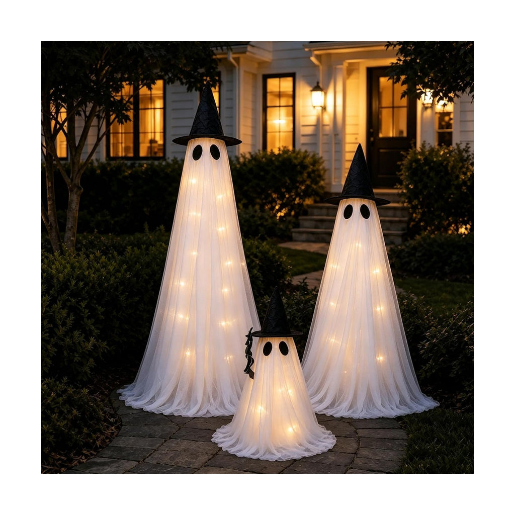 3 Packs Halloween Decorations Outdoor - Ghost Decor Halloween