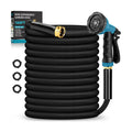 Garden Hose 100FT Non-Expanding, Lightweight Hose With 10-Function Nozzle, Leak-Proof No-Knot, Easy to Carry