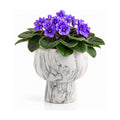 Self Watering Pots for Indoor Plants, 6 Inch Ceramic African Violet Pot